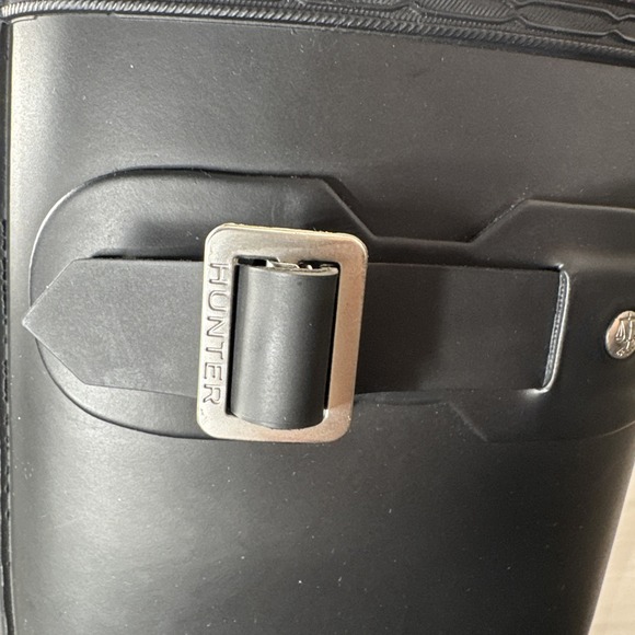 Hunter Boots Women's Size 5M Black Original Tall Rain w/box - Picture 9 of 16